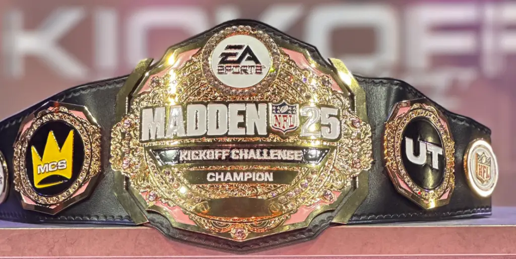 Madden Kickoff Challenge Winners Belt